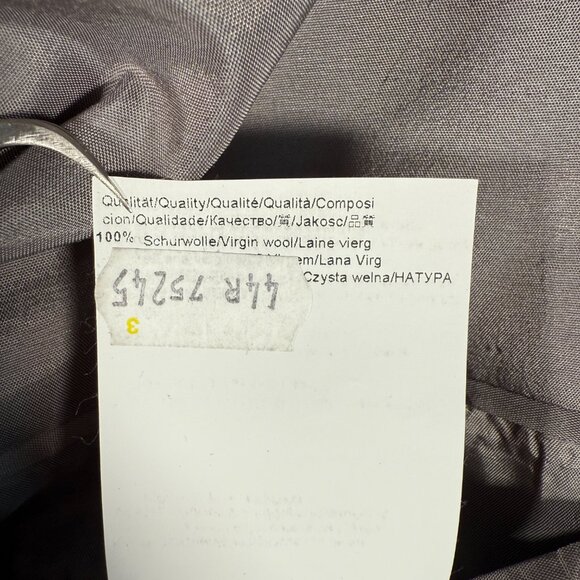 Hugo Boss Blazer Men Size 44R Gray Striped Colombo Pasolini Movie US 100% Wool - Picture 12 of 14